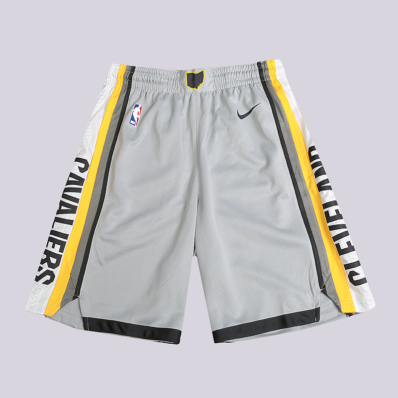 мужские серые шорты Nike NBA Cleveland Cavaliers Nike City Edition Swingman AJ1253-007 - цена, описание, фото 1